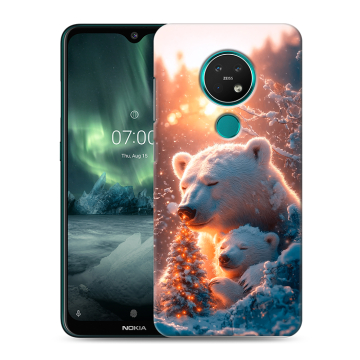 Силиконовый чехол на Nokia 7.2 с принтом Новый год