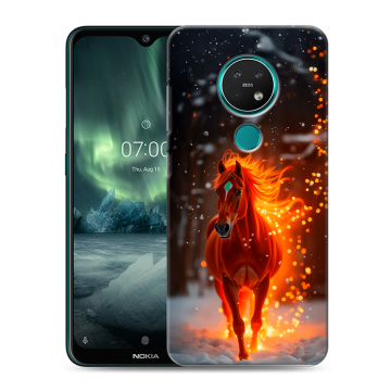 Силиконовый чехол на Nokia 7.2 с принтом Новый год