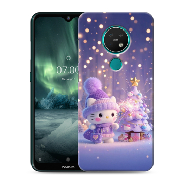 Силиконовый чехол на Nokia 7.2 с принтом Новый год