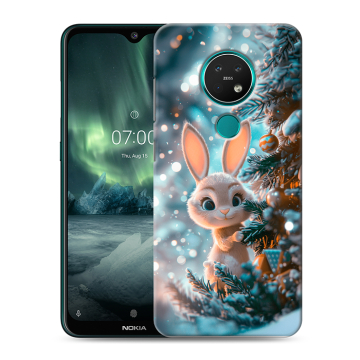 Силиконовый чехол на Nokia 7.2 с принтом Новый год