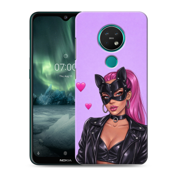 Силиконовый чехол на Nokia 7.2 с принтом женский