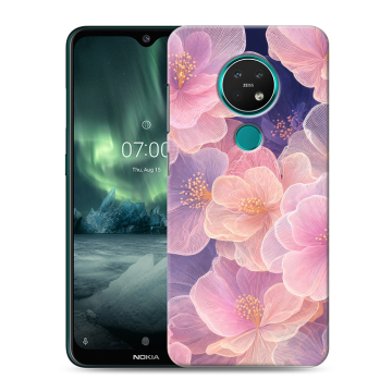 Силиконовый чехол на Nokia 7.2 с принтом женский