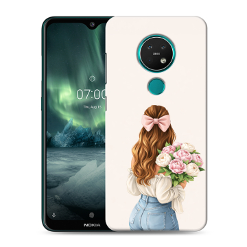 Силиконовый чехол на Nokia 7.2 с принтом женский Силиконовый чехол на Nokia 7.2 с принтом женский