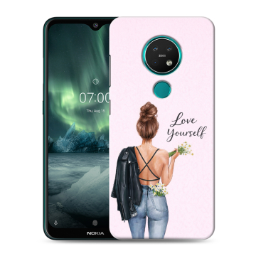 Силиконовый чехол на Nokia 7.2 с принтом женский Силиконовый чехол на Nokia 7.2 с принтом женский