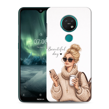Силиконовый чехол на Nokia 7.2 с принтом женский Силиконовый чехол на Nokia 7.2 с принтом женский