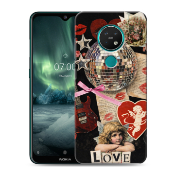 Силиконовый чехол на Nokia 7.2 с принтом для девочек