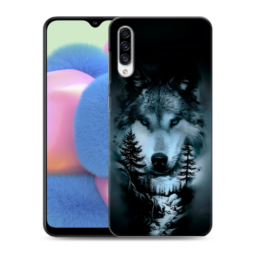 Силиконовый чехол на Samsung Galaxy A30s с принтом Лесной волк Силиконовый чехол на Samsung Galaxy A30s с принтом Лесной волк