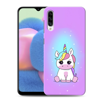 Силиконовый чехол на Samsung Galaxy A30s с принтом Единорог Силиконовый чехол на Samsung Galaxy A30s с принтом Единорог