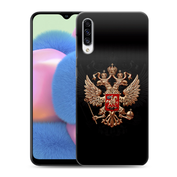 Силиконовый чехол на Samsung Galaxy A30s с принтом Герб России Силиконовый чехол на Samsung Galaxy A30s с принтом Герб России