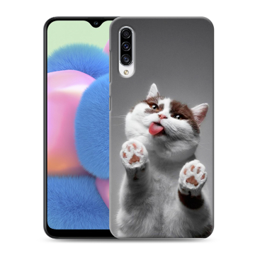 Силиконовый чехол на Samsung Galaxy A30s с принтом Коты Силиконовый чехол на Samsung Galaxy A30s с принтом Коты