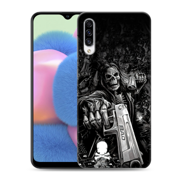 Силиконовый чехол на Samsung Galaxy A30s с принтом Скелет Силиконовый чехол на Samsung Galaxy A30s с принтом Скелет