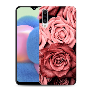 Силиконовый чехол на Samsung Galaxy A30s с принтом Цветы розы Силиконовый чехол на Samsung Galaxy A30s с принтом Цветы розы