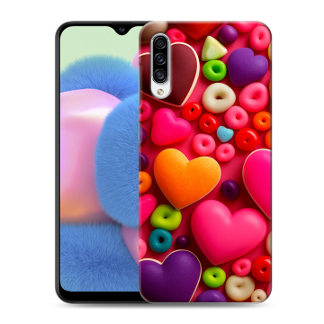 Силиконовый чехол на Samsung Galaxy A30s с принтом Сердечки Силиконовый чехол на Samsung Galaxy A30s с принтом Сердечки