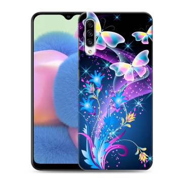 Силиконовый чехол на Samsung Galaxy A30s с принтом Бабочки