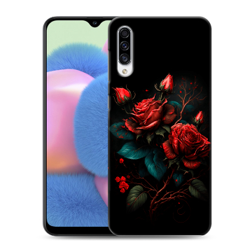 Силиконовый чехол на Samsung Galaxy A30s с принтом Розы красные