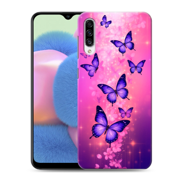 Силиконовый чехол на Samsung Galaxy A30s с принтом Бабочки
