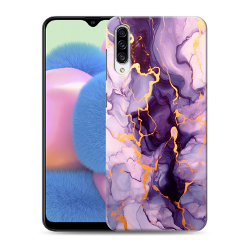 Силиконовый чехол на Samsung Galaxy A30s с принтом Мрамор
