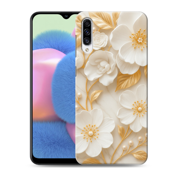 Силиконовый чехол на Samsung Galaxy A30s с принтом Цветы