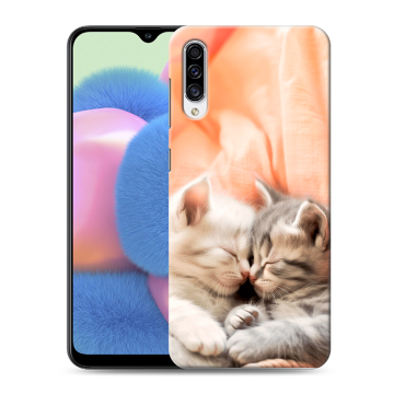 Силиконовый чехол на Samsung Galaxy A30s с принтом Котята
