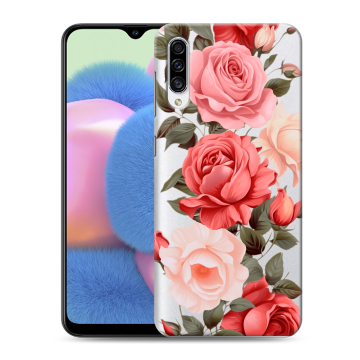 Силиконовый чехол на Samsung Galaxy A30s с принтом Розы