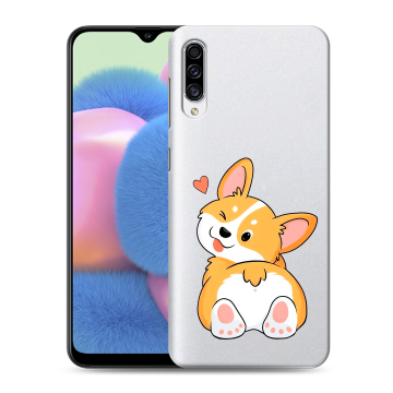 Силиконовый чехол на Samsung Galaxy A30s с принтом Корги