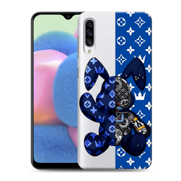 Силиконовый чехол на Samsung Galaxy A30s с принтом Луи робот