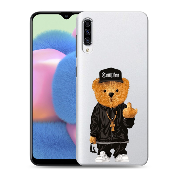 Силиконовый чехол на Samsung Galaxy A30s с принтом Плюшевый медведь