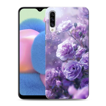 Силиконовый чехол на Samsung Galaxy A30s с принтом Розы цветы Силиконовый чехол на Samsung Galaxy A30s с принтом Розы цветы