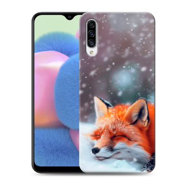 Силиконовый чехол на Samsung Galaxy A30s с принтом лиса