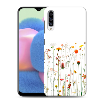 Силиконовый чехол на Samsung Galaxy A30s с принтом цветы
