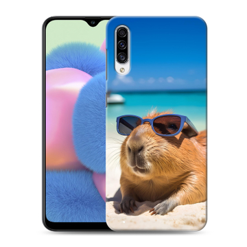 Силиконовый чехол на Samsung Galaxy A30s с принтом Капибара