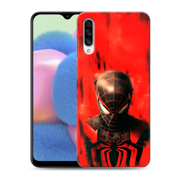 Силиконовый чехол на Samsung Galaxy A30s с принтом человек паук spiderman
