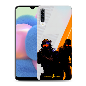 Силиконовый чехол на Samsung Galaxy A30s с принтом Контер страйк Counter strike