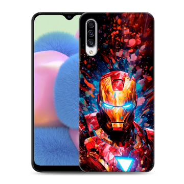 Силиконовый чехол на Samsung Galaxy A30s с принтом Железный человек Ironman