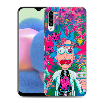 Силиконовый чехол на Samsung Galaxy A30s с принтом Рик и Морти Rick Morty