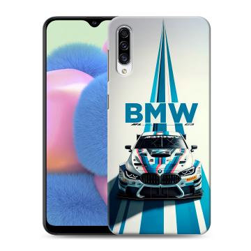 Силиконовый чехол на Samsung Galaxy A30s с принтом БМВ BMW