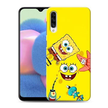 Силиконовый чехол на Samsung Galaxy A30s с принтом Спанч боб Спанчбоб