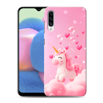 Силиконовый чехол на Samsung Galaxy A30s с принтом Единорог