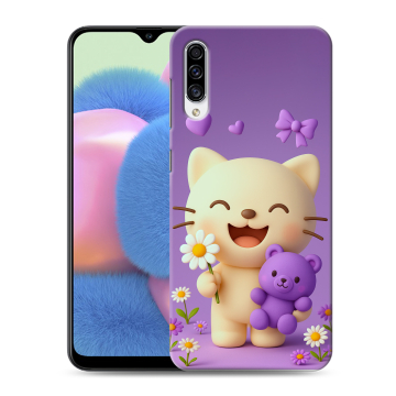 Силиконовый чехол на Samsung Galaxy A30s с принтом для девочек