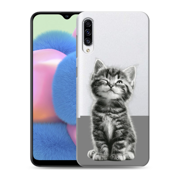 Силиконовый чехол на Samsung Galaxy A30s с принтом Котенок