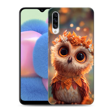Силиконовый чехол на Samsung Galaxy A30s с принтом Милая сова Силиконовый чехол на Samsung Galaxy A30s с принтом Милая сова