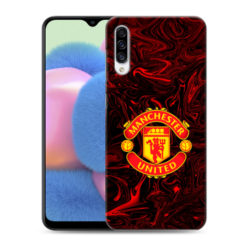 Силиконовый чехол на Samsung Galaxy A30s с принтом Manchester United Силиконовый чехол на Samsung Galaxy A30s с принтом Manchester United