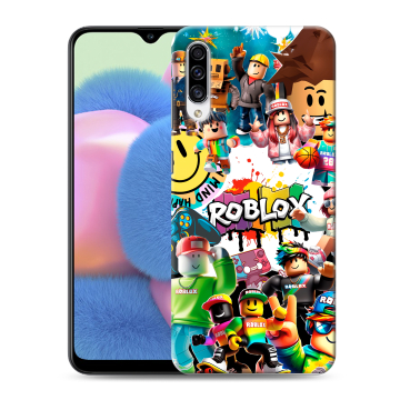 Силиконовый чехол на Samsung Galaxy A30s с принтом Roblox Роблокс Силиконовый чехол на Samsung Galaxy A30s с принтом Roblox Роблокс