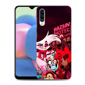 Силиконовый чехол на Samsung Galaxy A30s с принтом Hazbin Hotel Отель Хазбин