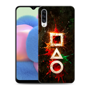 Силиконовый чехол на Samsung Galaxy A30s с принтом Squid Game Игра кальмара
