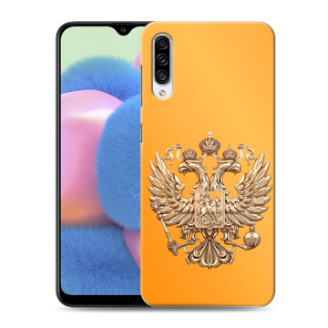 Силиконовый чехол на Samsung Galaxy A30s с принтом Герб Флаг России Силиконовый чехол на Samsung Galaxy A30s с принтом Герб Флаг России