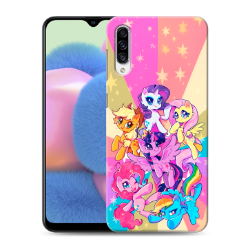 Силиконовый чехол на Samsung Galaxy A30s с принтом My little pony Дружба чудо