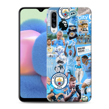 Силиконовый чехол на Samsung Galaxy A30s с принтом Man City Манчестер Сити Силиконовый чехол на Samsung Galaxy A30s с принтом Man City Манчестер Сити