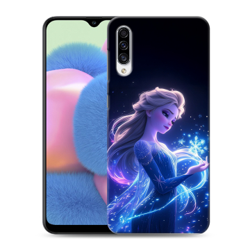 Силиконовый чехол на Samsung Galaxy A30s с принтом Холодное сердце Frozen