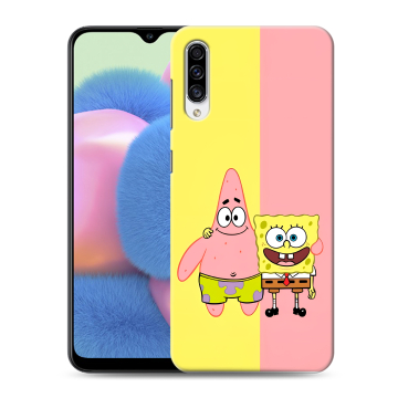 Силиконовый чехол на Samsung Galaxy A30s с принтом Спанч боб Спанчбоб